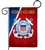 Coast Guard Army garden flag