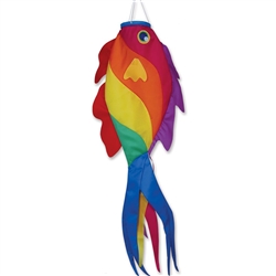 36 inch Rainbow Wrasse Fish by Premier Kites that sways in a gentle breeze.