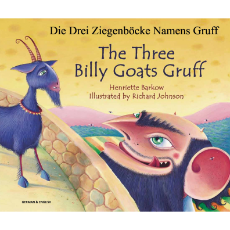 The Three Billy Goats Gruff - Bilingual Children's Book in Albanian, Bengali, French, German, Romanian, Spanish, and many more languages. Multicultural story for diverse classrooms