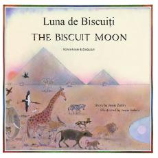 The Biscuit Moon - Bilingual Multicultural Children's Book explores cooperation, scarcity, sharing resources, climate change. Inspiring story for diverse classrooms.