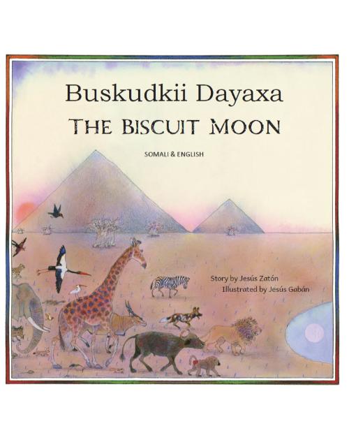 The Biscuit Moon - Bilingual Multicultural Children's Book explores cooperation, scarcity, sharing resources, climate change. Inspiring story for diverse classrooms.