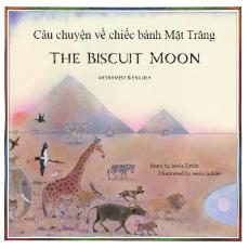 The Biscuit Moon - Bilingual Multicultural Children's Book explores cooperation, scarcity, sharing resources, climate change. Inspiring story for diverse classrooms.