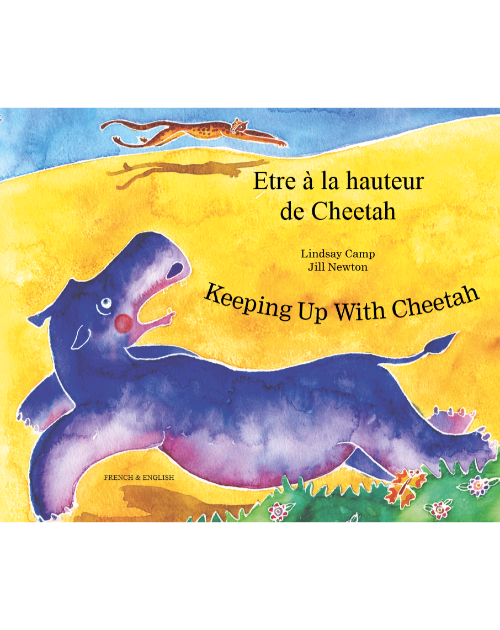 Keeping Up with Cheetah - Bilingual children's book about friendship supports social and emotional learning. Available in Chinese, Farsi, Kurdish, Spanish, Urdu, and many more foreign languages. Inspiring story for diverse classrooms.