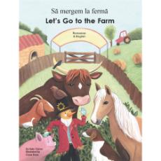 Let's Go to the Farm Bilingual Board Book for Preschool in English with Spanish, Arabic and more.