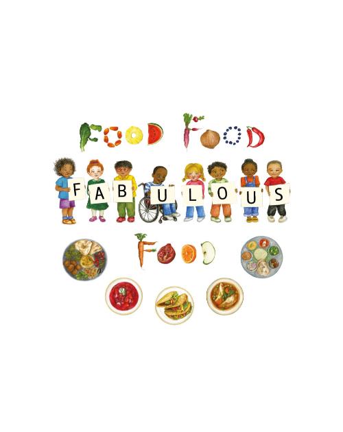 Food, Food, Fabulous Food - Bilingual Children's Book available in Arabic, Farsi, French, Italian, Polish, Spanish, Urdu, and many more languages. Great story for diverse classrooms.