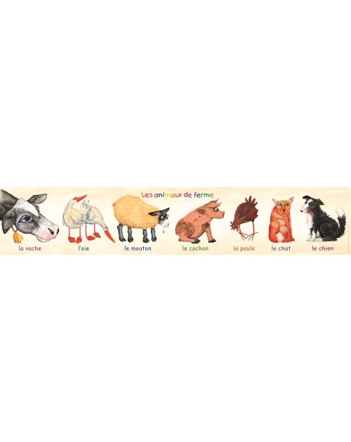 Farm Animals Poster-FRENCH EDITION, Multicultural Poster