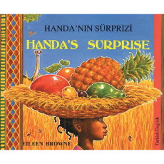 Handa's Surprise - Diverse children's book available in Arabic, French, Gujarati, Hindi, Portuguese, Tamil, Twi, Urdu, and many other languages.  Multicultural book for language learning in the classroom.