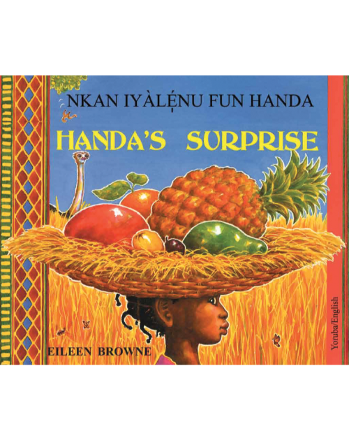 Handa's Surprise - Diverse children's book available in Arabic, French, Gujarati, Hindi, Portuguese, Tamil, Twi, Urdu, and many other languages.  Multicultural book for language learning in the classroom.