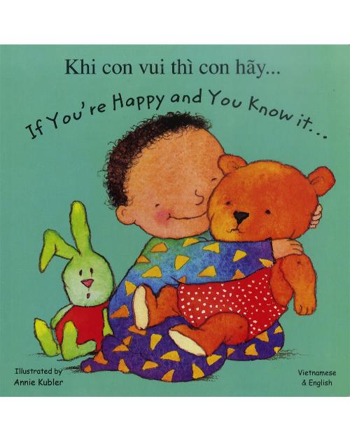 Fun Bilingual Board Book. Great Multicultural book for preschoolers, toddlers and babies. If You're Happy and You Know It.