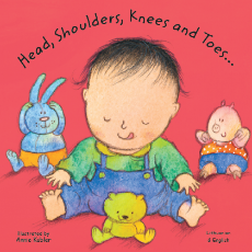 Head, Shoulders, Knees and Toes  - Bilingual board book in Arabic, Chinese, French, Korean, Spanish, Portuguese, Urdu, Vietnamese and many other languages. Multicultural books for preschoolers support language development!