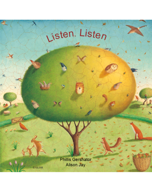 Listen, Listen - Bilingual children's book in Spanish, Arabic, Chinese (Cantonese and Mandarin), Polish, Somali, Turkish, Vietnamese and many other languages. Inspiring story for bilingual classrooms.