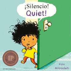 Quiet - a bilingual book about sounds around the house. Available in Arabic, Chinese, French, Spanish and many other foreign languages.