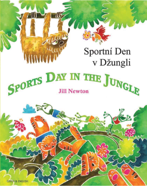 Sports Day in the Jungle - Bilingual Children's Book available in Arabic, Bulgarian, Czech, French, Hungarian, Nepali, Russian, Spanish, and many other languages. Inspiring story for diverse classrooms