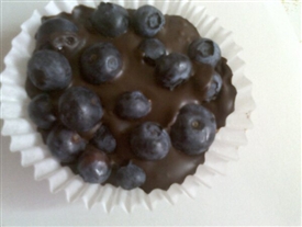 Chocolate-Dipped Blueberries!