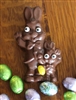 Solid Chocolate Father&Son Bunny