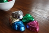 Milk Chocolate RAINBOW Foil Wrapped Hearts