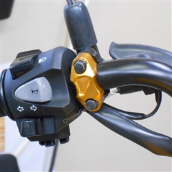 Honda Grom with the Billet Handle Bar Controls Perch Clamp from SportBike Lites