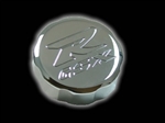 SUZUKI ENGRAVED FRONT BRAKE RESERVOIR CAP CHROME