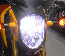 Honda Grom MSX125 LED Headlight Bulb Conversion Kit with Grom wiring harness