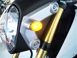 MSX 125 Honda Grom Front LED Turn Signals in Smoked or Clear from SportBikeLites