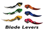 Adjustable Blade style Clutch and Brake side Levers for Kawasaki motorcycles