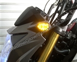 Kawasaki Z125 Pro Front LED Turn Signals in Smoked or Clear from SportBikeLites