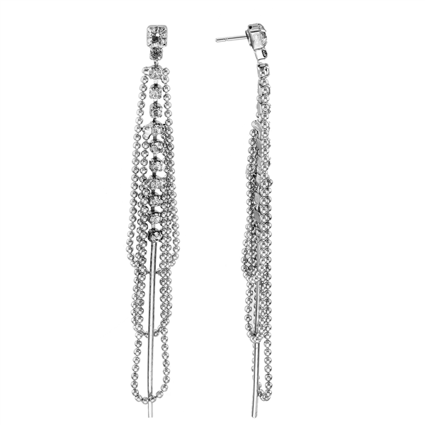 Crystal Skirt Drop Earrings