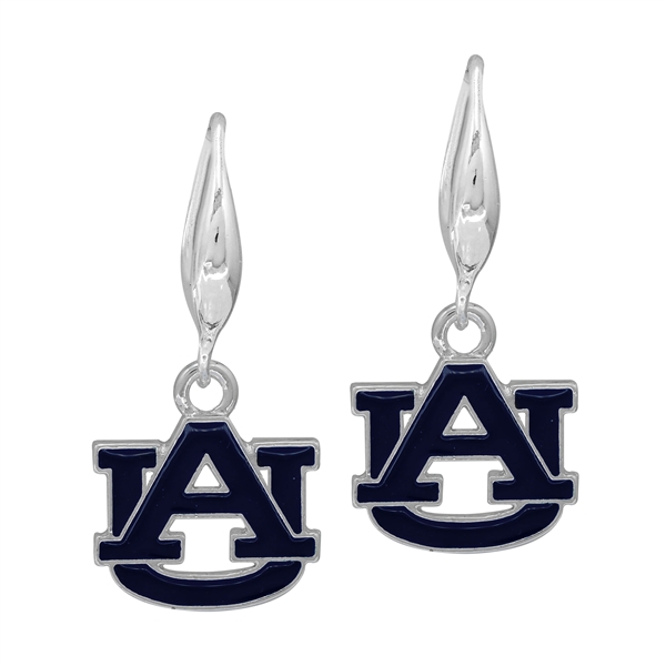 College Fashion Auburn University Logo Charm Stud Dangle Elma Earrings