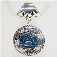 College Fashion Auburn University Rhinestone Ornate Scarf Pendant Charm