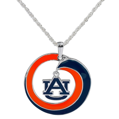 AUBURN 6067 | SWIRL LOGO NECKLACE