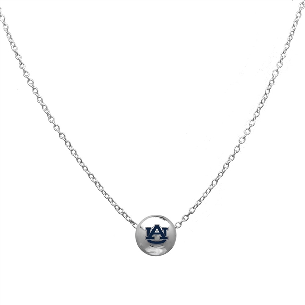 College Fashion University of AUBURN Logo Ball Sun Necklace