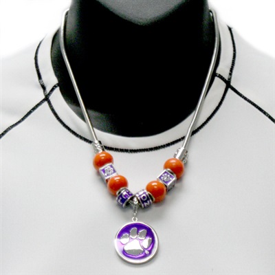 CLEMSON 321 | The Premier Beaded Bracelet (Red)