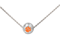 College Fashion Clemson University Logo Ball Sun Necklace