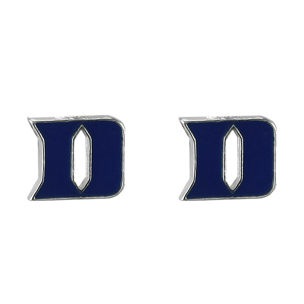 College Fashion Duke University Logo Charms Stud Elise Earrings