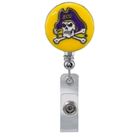 College Fashion East Carolina University Retractable ID Larry Lanyard Badge Reel