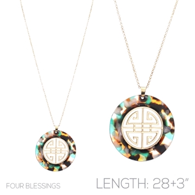 FOUR BLESSINGS NECKLACE | MULTI