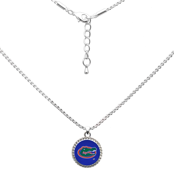 College Fashion University of Florida Logo Charm Nessa Necklace