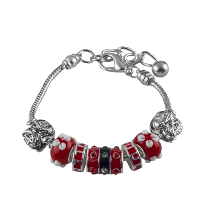 Georgia Bulldog Uga Bead Bracelet Jewelry Mascot