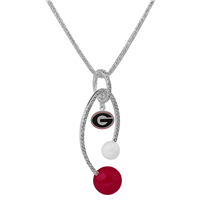 GEORGIA 6056 | CRYSTAL LOGO NECKLACE