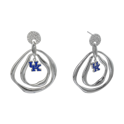 KENTUCKY 4043 | CRYSTAL LOGO EARRINGS