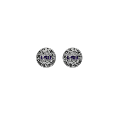 LSU 4001 | LSU Circular Script Earrings Eunice