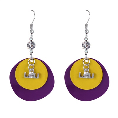 LSU 416 | Double Layer Charm Earrings