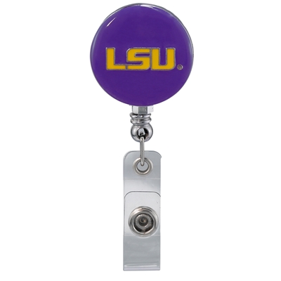 College Fashion Louisiana State University Retractable ID Larry Lanyard Badge Reel