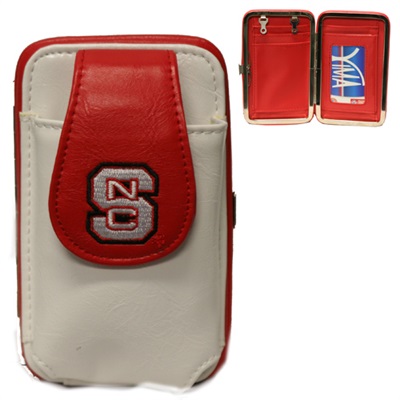 NC STATE 6046 | Mini Flat Wallet (White)