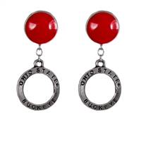 OHIO STATE 414 | Circular Dangle Earrings