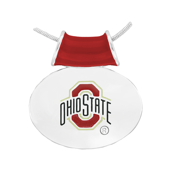 College Fashion Ohio State University Oval Penny Necklace Pendant Charm