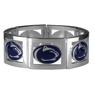 Square Stretch Nittany Lions Silver Jewelry