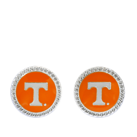 College Fashion University of Tennessee Logo Charm Stud Earrings