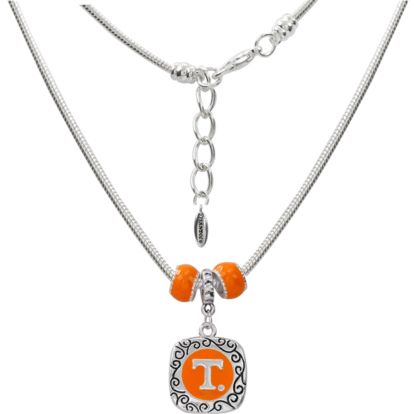 TENNESSEE 6026 | Two Sided Square Logo Charm Necklace
