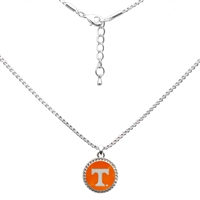 College Fashion University of Tennessee Logo Charm Necklace